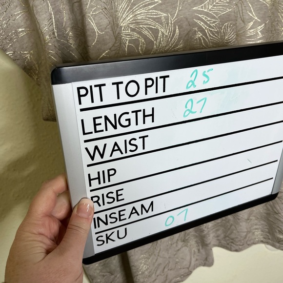 Chico's tan gold foil knit cap sleeve Henley top shirt sz 3 XL XXL - Picture 5 of 5